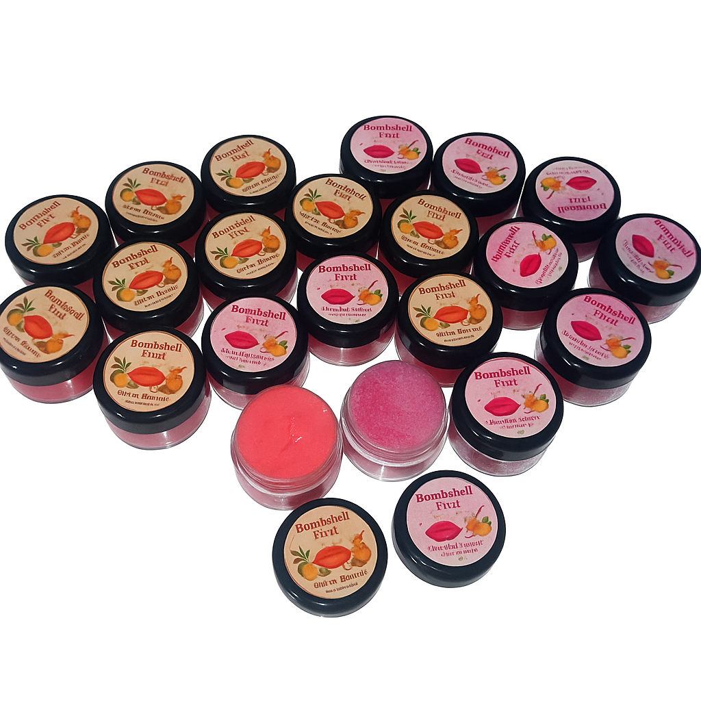 Bombshell Pink Lip Magic Balm and Scrub